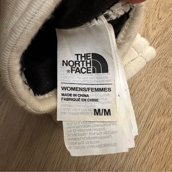 The North Face Cream and Grey Gloves - Picture 3 of 5
